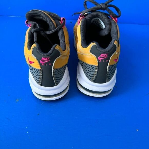 Pre-owned Sz 5.5 Y Youth GS Nike Air Max 95 Gold Pink Anthracite Run 307565-700 - Picture 5 of 6